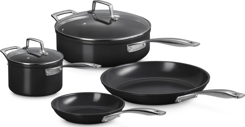 Le Creuset - Essential - Pannenset - Aluminium - 4-delig - Keramische Anti-aanbaklaag