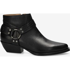 Shabbies Amsterdam Enkellaars Sally Biko Zwart - Maat 38 - Dames Laarzen