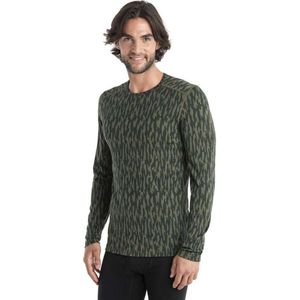 Oiselle - 200 Oasis Long Sleeve Crewe - T-shirt - Camouflage - Merinowol