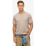 Superdry - Overdyed Logo Loose T-shirt - Zwart - 100% Katoen