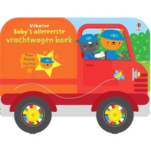 Baby's allereerste kartonboek met wielen 1 - Baby's allereerste vrachtwagenboek