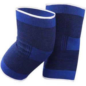 Scoby - Kniebeschermers - Kniebrace - Sportbanden - Knee Support - XL - Blauw - 2 Stuks