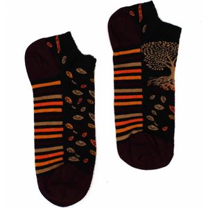 Hop Hare - Bamboe - Enkelsokken - Sneakersokken - Vrolijke Sokken - Tree of life - Happy Socks - Unisex - maat 36-40