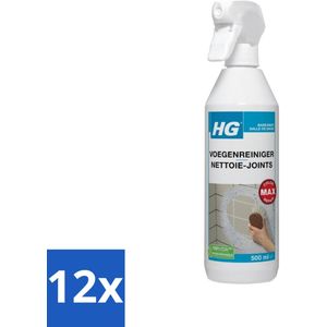HG - Badkamer - Voegenreiniger - Kleur Herstel - 500 ml - Voordeelverpakking - 12 stuks