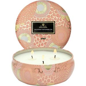 Voluspa Geurkaars Kalahari Watermelon 3-Wick Tin