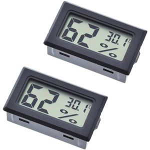 Digitale Thermometer en Hygrometer - Mini Temperatuur- en Vochtigheidsmeter voor Thuis en Auto