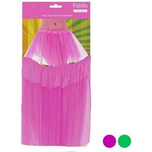 Dames verkleed rokje/tutu - tule stof met elastiek - lichtroze - one size model - van 4 tot 12 jaar