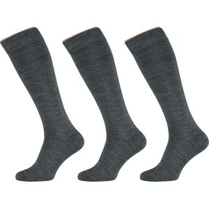 6-Pack Merino Wollen Kniekousen 120102000 Apollo - Grijs Melange - 39-42