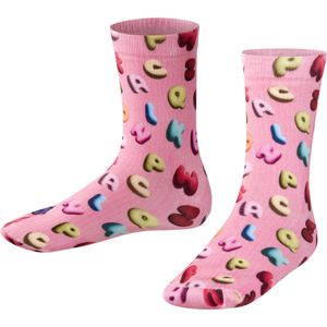FALKE Colourful Alphabet Print gedessineerd katoen sokken kinderen rood - maat 23-26