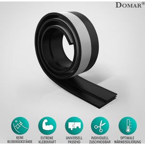 Tochtstopper, 1 meter, zwart
