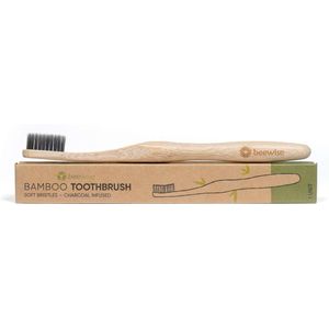 Bamboe Tandenborstel | Set van 4 | Natuurlijk en Vegan | BPA-Vrij | Ergonomic Design | Plasticvrij | Bamboo Toothbrush | Soft Bristles x 4 units
