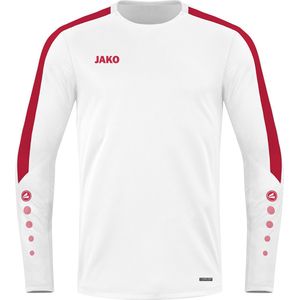 JAKO Power Sweater Wit-Rood Maat XL