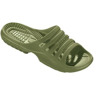 BECO heren badslippers - olijfgroen - maat 41