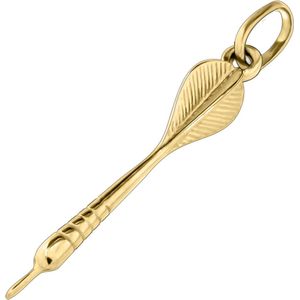 Juwelier Zwartevalk 14 karaat gouden dartpijl hanger - 14.101.033