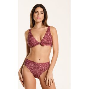 Shiwi Bikini set TEDDY FIXED TRIANGLE SET - HIGHWAIST - blossom pink leopard - 38