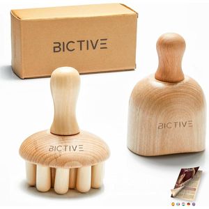 Swedish cup set for maderotherapy - lymphatic drainage leg massager - cellulite circulation - BICTIVE mushroom body maderotherapy