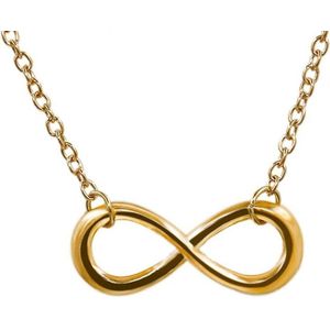 Fako Bijoux® - Ketting - Infinity - Classic - Goudkleurig