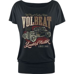 Volbeat Louder And Faster Dames T-shirt - zwart - XS