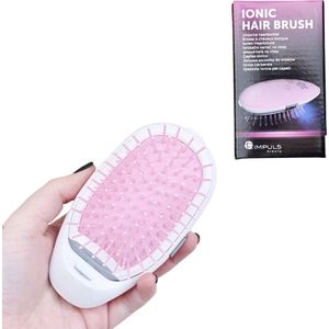 Impuls - Ionische Haarborstel – Anti klit Haarborstel – Haarborstel – Borstel – Ionische behandeling voor Zacht en Glanzend haar – Ionic Hair Brush - Anti klit en statisch haar - roze