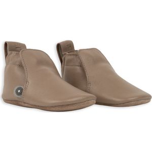 Lodger - Babyslofjes leer - bruin - maat 18 - Flexibele zool - 11.5 cm