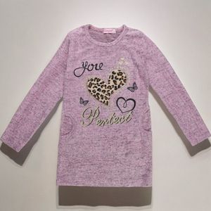 Seagull lange sweater panterprint you perfect glitter lila 170/176