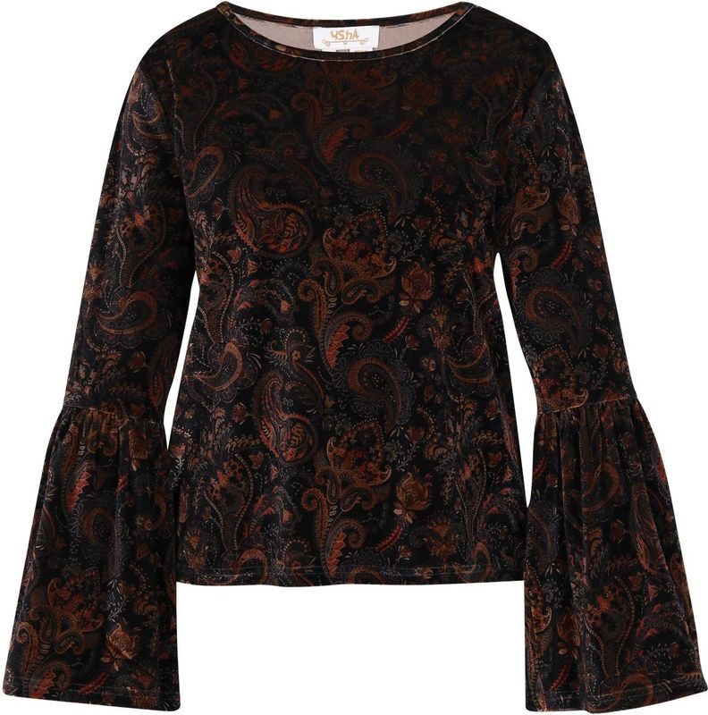 usha FESTIVAL Blouse  bruin / chocoladebruin / zwart