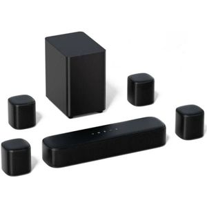 Soundbar - Soundbars voor TV en Theater - Soundbar met Subwoofer - 4 Surround Speakers - Zwart - 7.1CH - Virtuele Surround Soundbar - Smart App Control - Compatibel met AUX -Optical Input - USB - 330W Piekvermogen