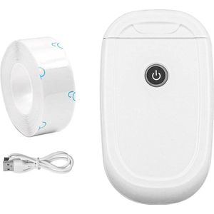 Portable Bluetooth Label Maker Machine - Storage Shipping Barcode Mailing - Multiple Templates - D110 Tape Printer