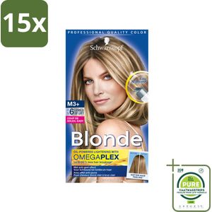 15 x Schwarzkopf - Haarverf - Coupe de Soleil Easy Highlighter M3+ - Grootverpakking - Highlights - Haarkleur - Blonderen - Coupe Soleil - Haarkleuring
