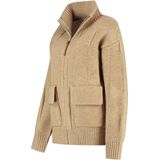 MGO - Tamar - Outdoorvest - Zand - Grof Gebreid