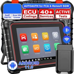 Autodiagnose Scanner – Foutcodelezer – ECU Codering – Auto Diagnosetool – 8-Inch Touchscreen – Android 11 – Bluetooth Verbinding