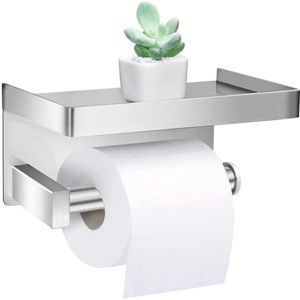 Unyqoos ® Stijlvolle en Toiletrolhouder van Hoogwaardig Roestvrij Staal voor Badkamer en Keuken