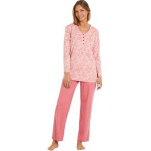 Bedrukte Pyjama - Katoen - Lange Mouwen - Knoopsluiting
