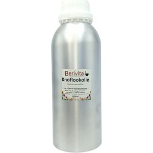 Knoflookolie Liter - Puur en Onbewerkt - Maceraat Knoflooktenen - Huid en Haar - Literfles Garlic Oil