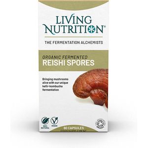 Living Nutrition- Gefermenteerde Reishi Sporen Bio - 60caps