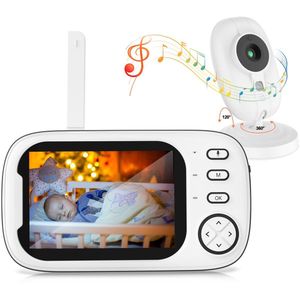 Babyfoon met camera, 3,5"" LCD videobabyfoon, babybewakingscamera