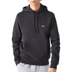 Lacoste heren hoodie sweatshirt - antraciet grijs - Maat: XXL