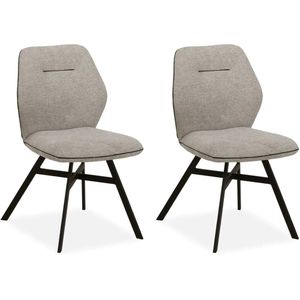 MX Sofa Eetkamerstoel Jaimie - Dolphin (set van 2 stoelen)
