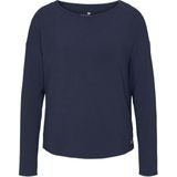 TOM TAILOR - Loungewear Shirt - Donkerblauw - Lange Mouw