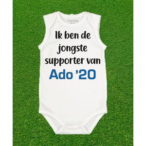 Rompertje jongste supporter van Ado’20.