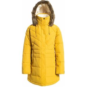 Roxy Ellie Longline Insulated Hooded Winterjas - Honey