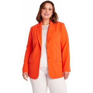 Effen blazer met rechte snit