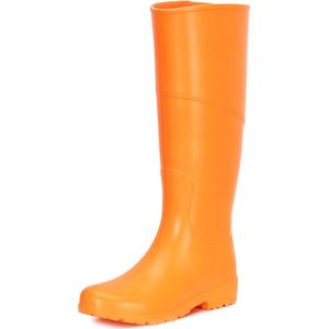 Ladeheid Dames Regenlaarzen - Gevoerd en Waterdicht - EVA - LA-DW-MooieLong - Oranje - 36