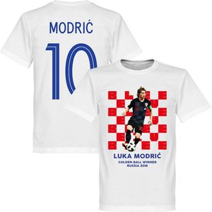 Kroatië Modric Golden Ball 2018 Winner T-Shirt - Kinderen - 116