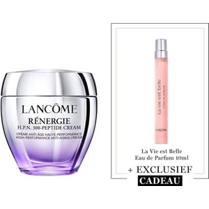 Lancôme Rénergie H.P.N. 300-Peptide Cream + Cadeau - Rénergie H.P.N. 300-Peptide Cream 75ml & La Vie Est Belle 10ml Cadeau - Cream & Parfum - Totaal 85ml