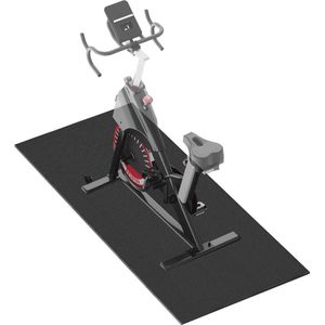 Silvermile Fietstrainer mat - Loopband mat - Onderlegmat - Beschermmat fitnessapparatuur - Vloermat - 198 x 91.5 x 0.8 cm