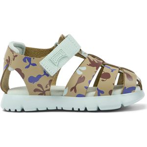 Camper - Oruga - Sandalen - Groen - Leer/Textiel - Klittenbandsluiting