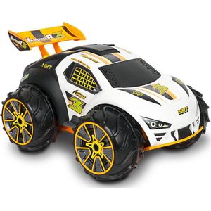 NIKKO RC 10051 Omni X, Bestuurbare Auto RC Auto, Raceauto tot 14 km/h, 6.4V Li-ion Accu, Wielen Draaien in Meerdere Richtingen, Spint 360 Graden, 2,4 GHz, Inclusief USB Snellader, Voor Kinderen vanaf 6 Jaar & Volwassenen, ca. 28 cm, Blauw