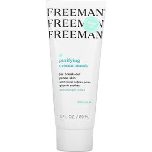 Freeman purifying cream mask – voor de onzuivere huid – met heksen hazel en witte klei – reinigend – 89ml
