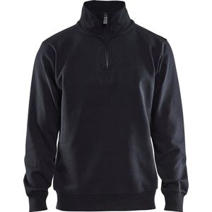 Blaklader Sweatshirt Jersey 1/2 rits 3365-1048 - Zwart - XXXL